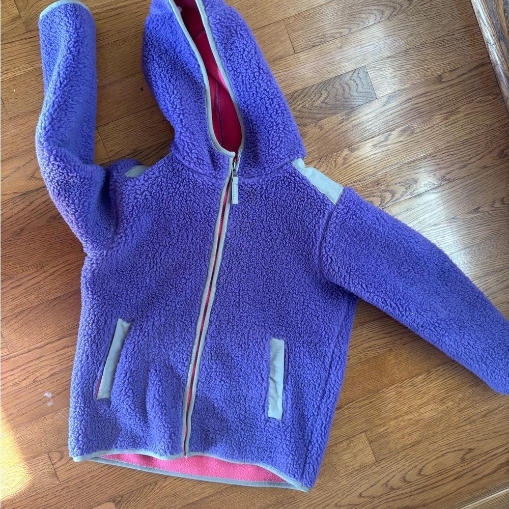 Hanna Andersson Purple Fleece Kids Jacket
